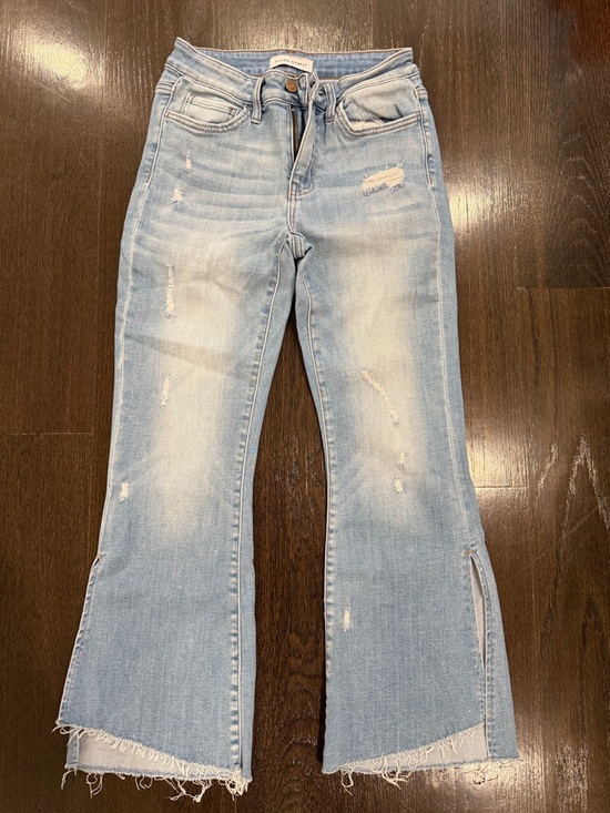 Flying Monkey Denim - Women’s Flying Monkey Light Wash Distressed Flare Jeans Size 26